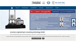 Desktop Screenshot of encontec.de